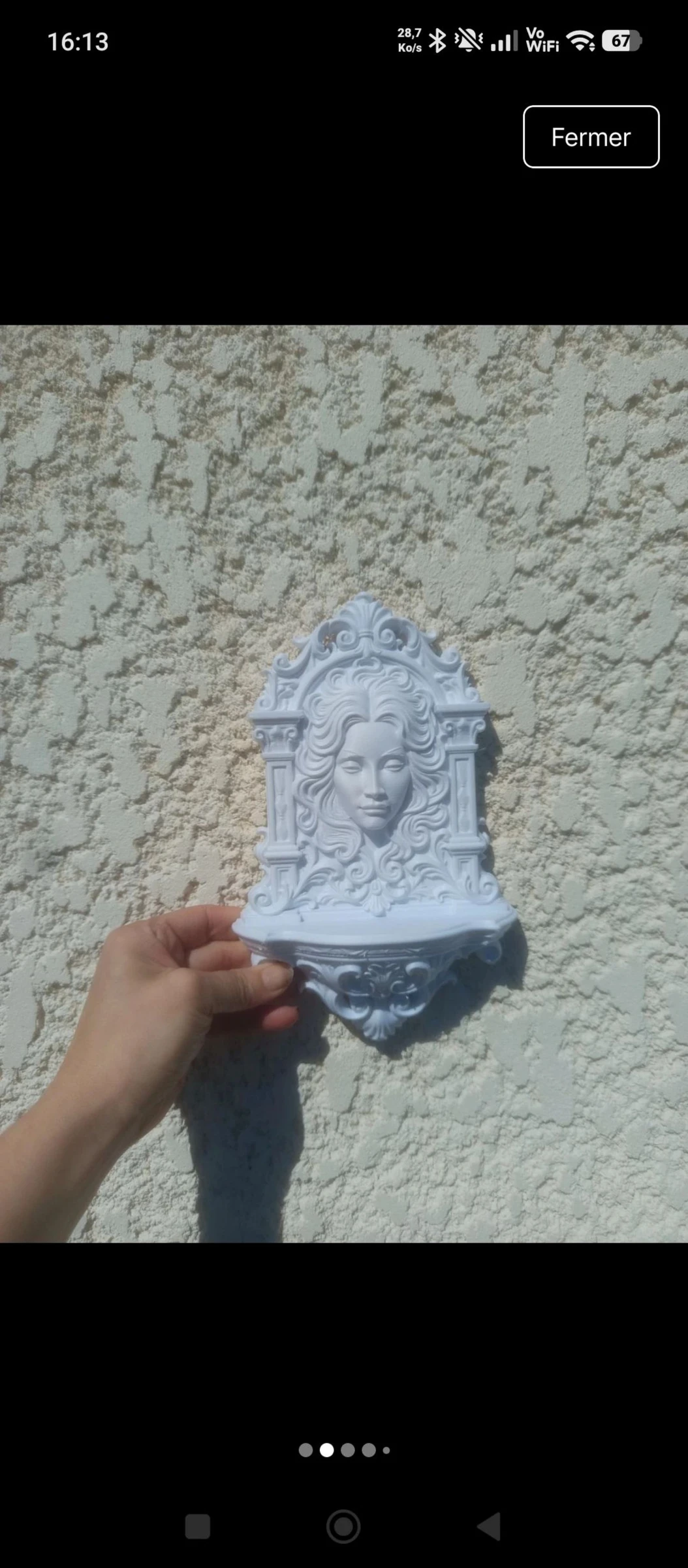 Plaque décorative motif nymphe❤️